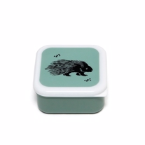 PETIT MONKEY 3-Pak Madkasse Sæt Black Animals Grøn