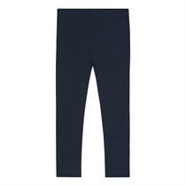 BIRKHOLM Rib Leggings Navy Blå