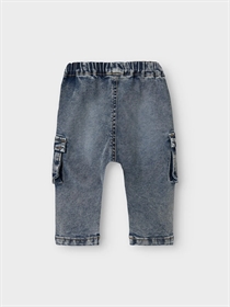 NAME IT Cargo Baggy Jeans Ben Dark Blue Denim