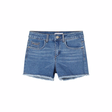 NAME IT Højtaljede Mom Shorts Teces Blue