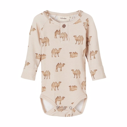 LIL ATELIER Modal Body Geo Camel Humus