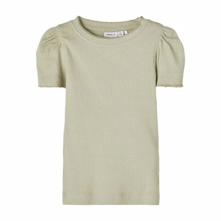 NAME IT Modal Slim Tee Kabexi Desert Sage