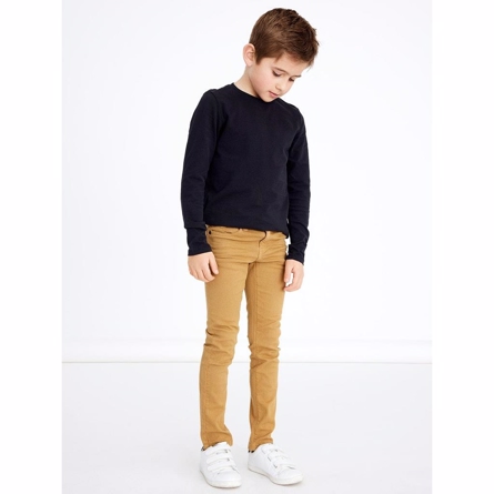 NAME IT X-Slim Fit Twill Bukser Theo Cumin