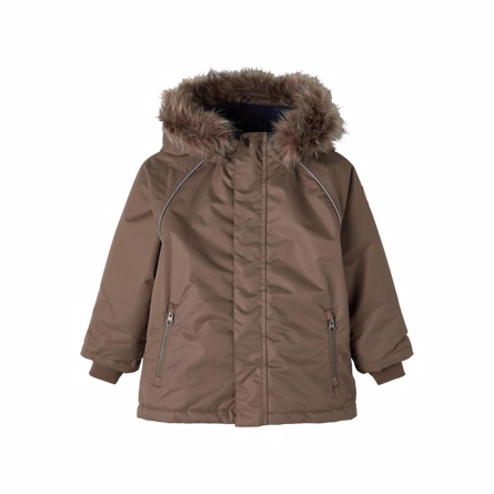Billede af NAME IT Vinterjakke SNOW3 Lux Chocolate Chip