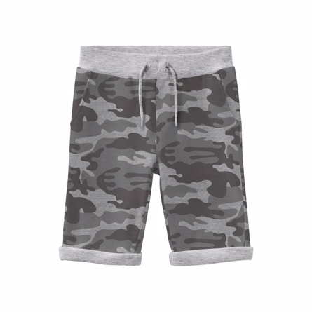 NAME IT Camo Sweat Shorts Grey Army