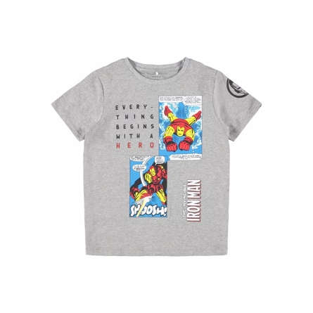 NAME IT Iron Man Tee Mikolaj Grey