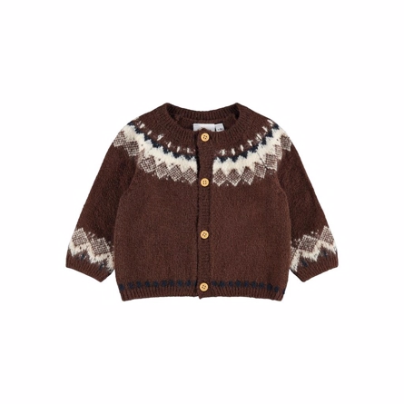 NAME IT Strik Cardigan Olan Rocky Road