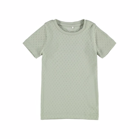  NAME IT Hulmønster Tee Vitte Desert Sage