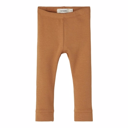 LIL ATELIER Modal Leggings Gaya Tobacco Brown