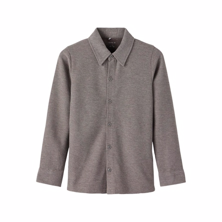 NAME IT Skjorte Bluse Rallando Grey Melange