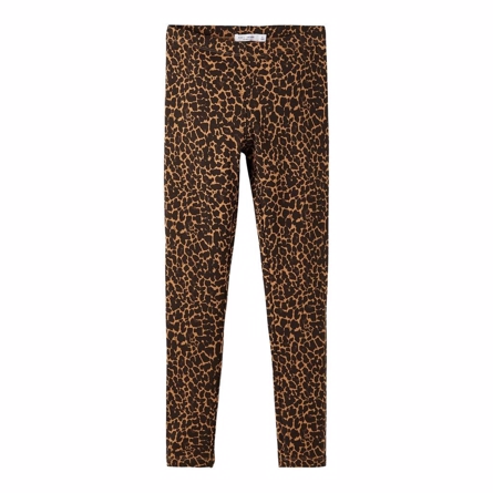 Billede af NAME IT Sweat Leggings Leopard Toasted Coconut