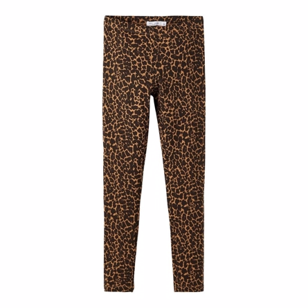 NAME IT Sweat Leggings Leopard Toasted Coconut