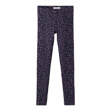 NAME IT Sweat Leggings Leopard Vintage Violet