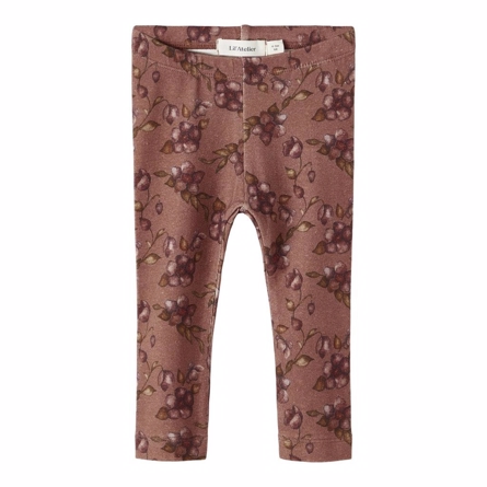 LIL ATELIER Modal Leggings Gaya Woodsmoke