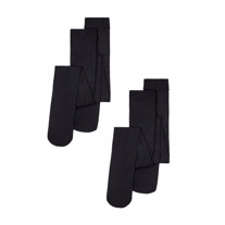 NAME IT 2-Pak Nylon Strømpebukser 60 Denier Sort