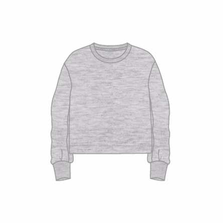 NAME IT Løs Sweatshirt Lukka Grey Melange