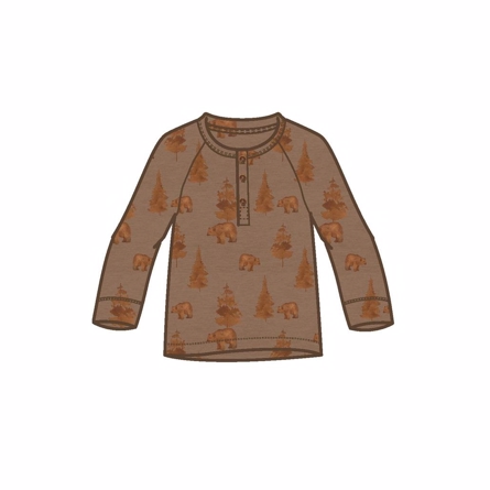 LIL ATELIER Modal Bluse Geo Otter