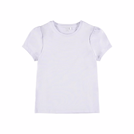NAME IT Pufærme Tee Flissy Purple Heather