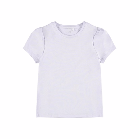 #3 - NAME IT Pufærme Tee Flissy Purple Heather