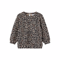 NAME IT Leopard Sweatshirt Nensa Black