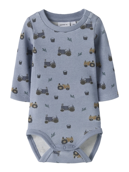 NAME IT Langærmet Body Lactor Dusty Blue