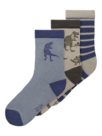 NAME IT 3-Pak Strømper Niel Delicioso Blueprint Island Fossil