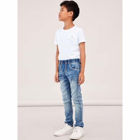 NAME IT Sweat Denim Joggingbukser Robin Light Blue