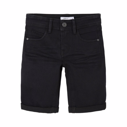 NAME IT Slim Fit Denim Shorts Sofus Black