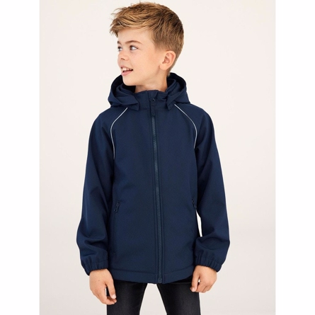 NAME IT Softshell Jakke Alfa Dark Sapphire Blå