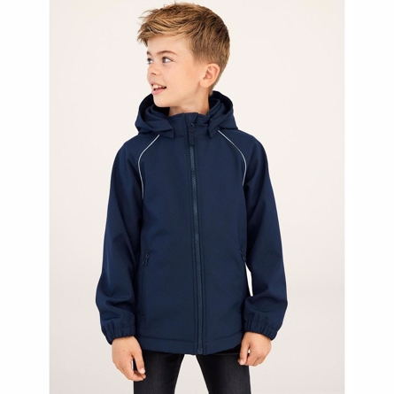 NAME IT Softshell Jakke Alfa Dark Sapphire Blå