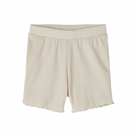 NAME IT Rib Shorts Tara Oatmeal