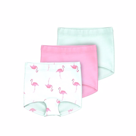 NAME IT 3-Pak Tights Glacier Flamingo