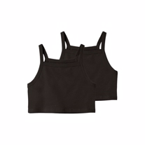 NAME IT 2-Pak Cropped Top Vilina Black