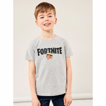 NAME IT Fortnite Tee Jabira Grey Melange