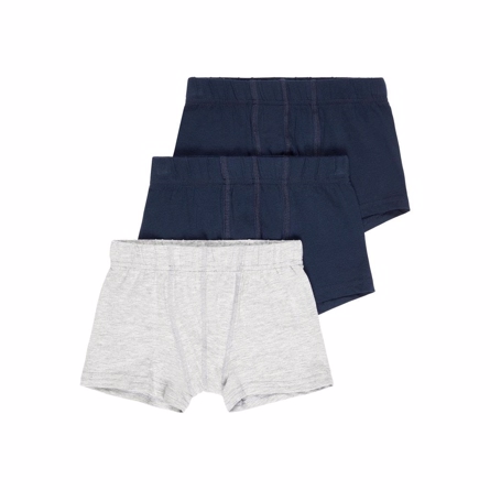 NAME IT 3-Pak Basis Boksershorts Navy & Grå