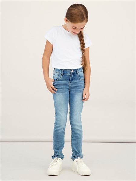 NAME IT Power Stretch Sweat Denim Jeans Salli Light Blue