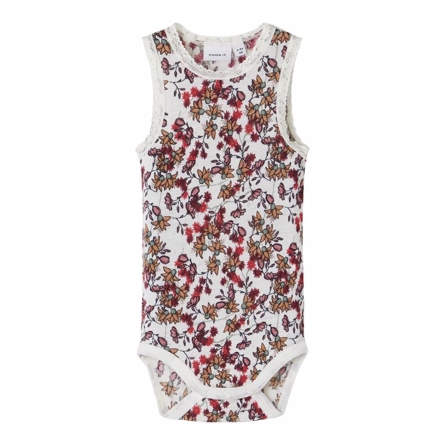 NAME IT Merinould Tanktop Body Wang Snow White Flowers