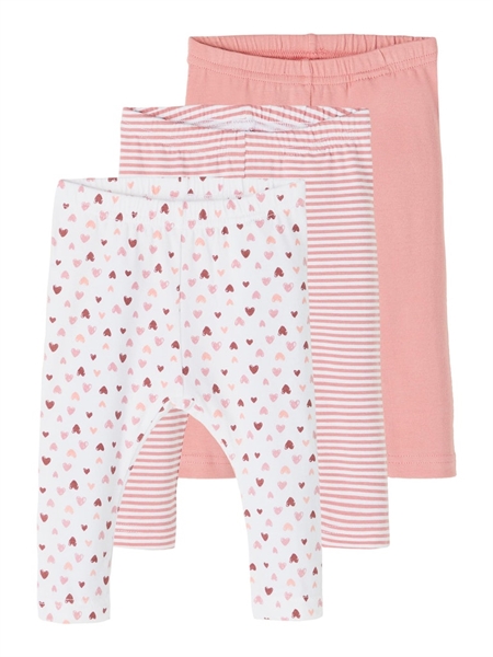 NAME IT 3-Pak Leggings Dusty Rose