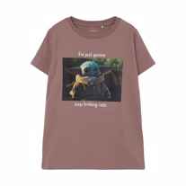 NAME IT Mandalorian Tee Jetta Twilight Mauve