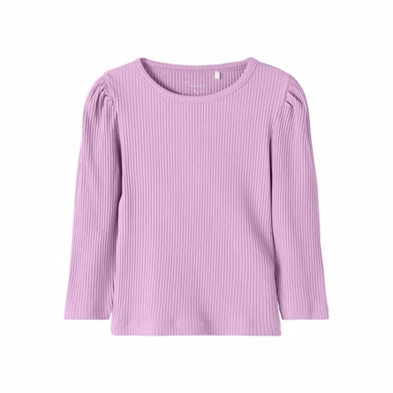 NAME IT Rib Bluse Larisa Pink Lavender