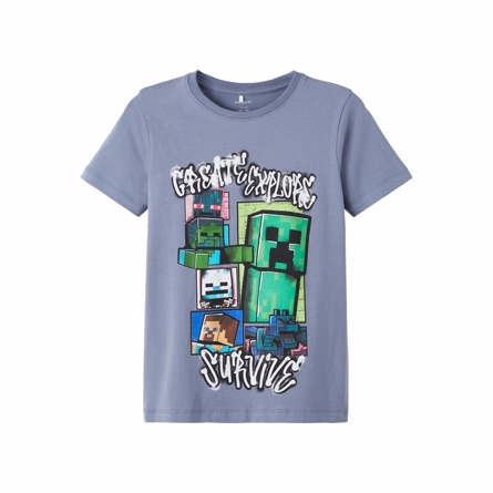 NAME IT Minecraft Tee Jager China Blue