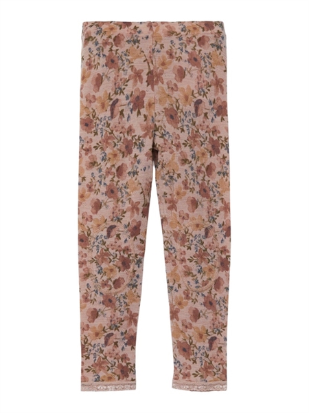 NAME IT Merinould Leggings Wang Roebuck Flowers