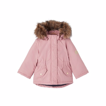 NAME IT Parka Vinterjakke Mace Nostalgia Rose