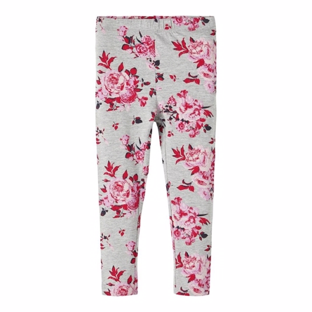 NAME IT Blomster Leggings Vivian Grey Melange