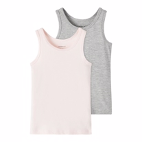 NAME IT 2-Pak Tanktops Barely Pink Grey