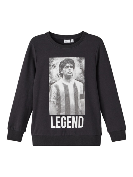 NAME IT Maradona Sweatshirt Sidmaurer Black