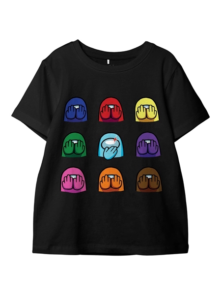 Billede af NAME IT Among Us Tee Nagal Black