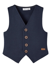NAME IT Sweat Vest Resad Dark Sapphire Solid