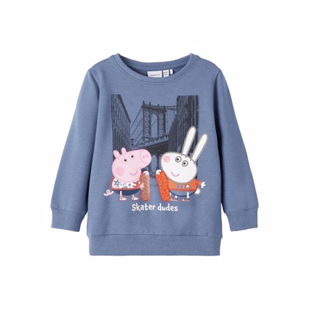 NAME IT Gustav Gris Sweatshirt Junge China Blue