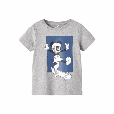 NAME IT Mickey Mouse Tee Jabus Grey